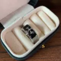 Anello Croce Gotica in Smalto Nero Hip Hop Stile Aperto Regolabile Gioiello Donna Mod - Stile 5 (2792) / Nero