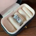 Anello regolabile con croce in smalto bianco argentato, anello stile hip hop cool da donna. - Stile 5 (2792) / Bianco