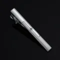 Silver mens tie clip minimalist business formal dress wedding suit metal accessory shiny - Silver 06 Style