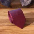 Men's burgundy business necktie classic woven texture formal wear accessory style 8cm width - Burgundy Textured Hand-Tied Style