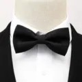 Nœud papillon noir classique pour homme, accessoire formel élégant avec motif discret. - Noir Paisley Nœud Papillon