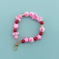Candy color heart star bead phone lanyard cute bracelet for mobile case and bag strap - X106-5