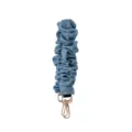 Correa de Cadena para Teléfono Scrunchie de Denim Azul y Asas de Bolsos Cortos - Azul