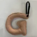 Lettera G portachiavi in pelle PU ciondolo borsa accessorio elegante simpatico ciondolo. - Stile Lettera G