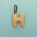 Portachiavi con lettera H in pelle PU elegante ciondolo borsa con gancio moschettone per uso quotidiano. - Stile Lettera H