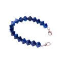Blue acrylic faceted bead handbag chain replacement strap with gold metal clasps 30cm - Two-Tone Blue Coffee