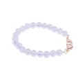 Catena per borsa in perle acriliche trasparenti cinturino di ricambio con moschettoni - Stile A (Perla 12mm) / 30cm
