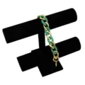 Chunky acrylic metal chain strap for phone case and bag accessory stylish colorful design - Turquoise & Gold