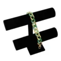 Green acrylic and gold metal chain strap for phone case handbag accessory DIY craft. - Emerald Green Mixed Gold