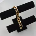 Acrylic chunky chain strap for handbag phone case stylish decorative accessory links 20x30mm - Snowflake Brown & Gold