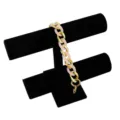 Acrylic and Gold Chain Strap Accessory Pink and Metallic Finish for Handbags and Phone Cases - Ice Pink Mixed Gold