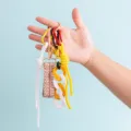 Πολύχρωμο DIY υφαντό μπρελόκ τσάντα γοητεία τάση πολυ-στοιχείο κρεμαστό αξεσουάρ - Στυλ B384-1