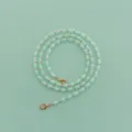Long beaded bag strap mint green clear tube gold metal chain women crossbody purse chain replacement - 120 cm / Lake Blue