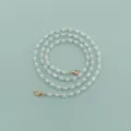 Colorful beaded bag chain for women, stylish cross body replacement strap accessory. - 120 cm / Sky Blue