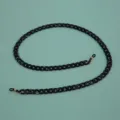 Acrylic glasses chain for women stylish black marbled sunglass holder strap retainer 1pc - Two-Tone Black