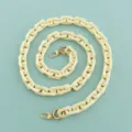 Catena per borsa in blocco acrilico DIY cinturino anti-caduta squisita catena custodia telefono - Bianco Sporco Solido