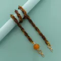 Acrylic resin bag chain strap with lantern bead and gold clasps for DIY bag phone case - Fish Jelly