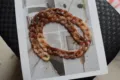 Tortoiseshell Acrylic Chain Bag Strap Resin Purse Handle Replacement DIY Accessory - Two-Tone Brown