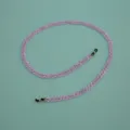 Light purple acrylic eyeglass chain stylish mask lanyard holder anti-lost accessory for women - Ying Pink