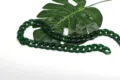 Dark green acrylic bag chain strap, 20x30mm chunky resin handle replacement for purses. - Green