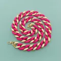 Rosa goldene breite Harz Acryl Taschenkette Schulterriemen, stilvoller DIY Handtaschen Gurt. - Matt-Rosarot Gemischt Gold