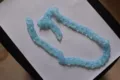 Light blue translucent acrylic chain strap for stylish women's shoulder bags and masks. - Neon Blue