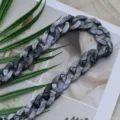 Medium 20x30mm Acrylic Bag Chain Strap Replacement Fashion Handbag Handle Accessories - Two-tone White