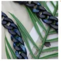 Dark blue acrylic chain strap for stylish women shoulder bags and fashion accessories. - Two-Tone Blue