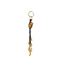 Handmade woven rope net pouch colored stone keychain bag pendant accessory for women style - Style 5