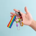 Macaron beaded DIY woven ribbon women's mixed keychain handbag charm pendant new style - B382-9