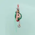DIY bag charm phone chain multi-element braided rope pink letter P pendant accessory for backpack - Letter P Style (B402-P)