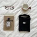Handgemachte gestrickte Mini Umhängetasche im koreanischen Stil, süße Woll Handytasche - Handgewebter Stil (AL824114714403) / Klassisches Schwarz