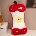 Cute apple core plush pillow soft stuffed fruit cushion funny home decor sofa bed doll gift - Red / 50cm (Apple)