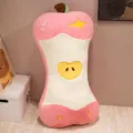 Creative funny apple core plush pillow, pink and white cute cushion, soft toy home decor doll. - Pink / 50cm (Apple)