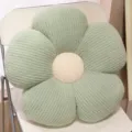 Cuscino fiore in peluche, morbido cuscino in velluto a coste verde per divano letto. - Fiore Verde