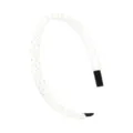 Elegant rhinestone headband for women, sparkling crystal hair hoop for daily wear. - White