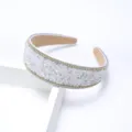 Elegant crystal rhinestone headband sparkling hair hoop for women fashion hair accessories - White