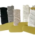 Summer thin leg warmers ribbed knit stacked socks casual versatile ballet style hosiery 5 pairs - With Cardboard