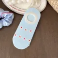 Schöne Damen Baumwoll Füßlinge, atmungsaktives flaches Design mit tollem Apfelmuster. - Einheitsgröße / Kleine Blumen