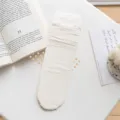 Weiße Rüschen Lolita Baumwoll Socken, atmungsaktive Netz Frühlings- und Sommer-Socken. - Einheitsgröße / Weiß