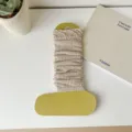 Beigefarbene gestrickte Beinwärmer dünne Sommer Stacksocken Balletcore ästhetisch süßes Accessoire - Khaki