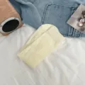 Minimalistische weiße Rippsocken für Damen, süßer Sommertyp, dünn und sehr vielseitig. - Einheitsgröße / Cremeweiß