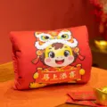 Chinese New Year cartoon horse hand warmer plush pillow cute red festive hand insert toy - 30x23cm / Bringing Joy