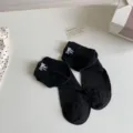 Summer thin Japanese bow boat socks, breathable low-cut cute short socks for women. - One Size / Black