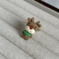 Leuke cartoon kerst rendier hars ring schattige mode vinger sieraden accessoire cadeau - Rendier