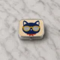 Porte-pilules chat en perles fait main avec lunettes de soleil, bel étui à bijoux. - Style Chat Lunettes de Soleil (2)