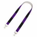 Colorful beaded handbag replacement strap with gold metal clasps for stylish shoulder bags. - Rainbow
