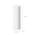 Portable plastic toothbrush cup travel mouthwash mug dustproof storage organizer 200mm white - White
