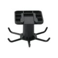 Black 360 degree rotating kitchen hook, 6-claw spatula hanger, space saving holder. - Black
