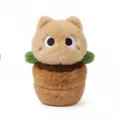 Bonito juguete de peluche de planta en maceta, muñeca suave para habitación infantil y confort. - 25cm / Gato Amarillo